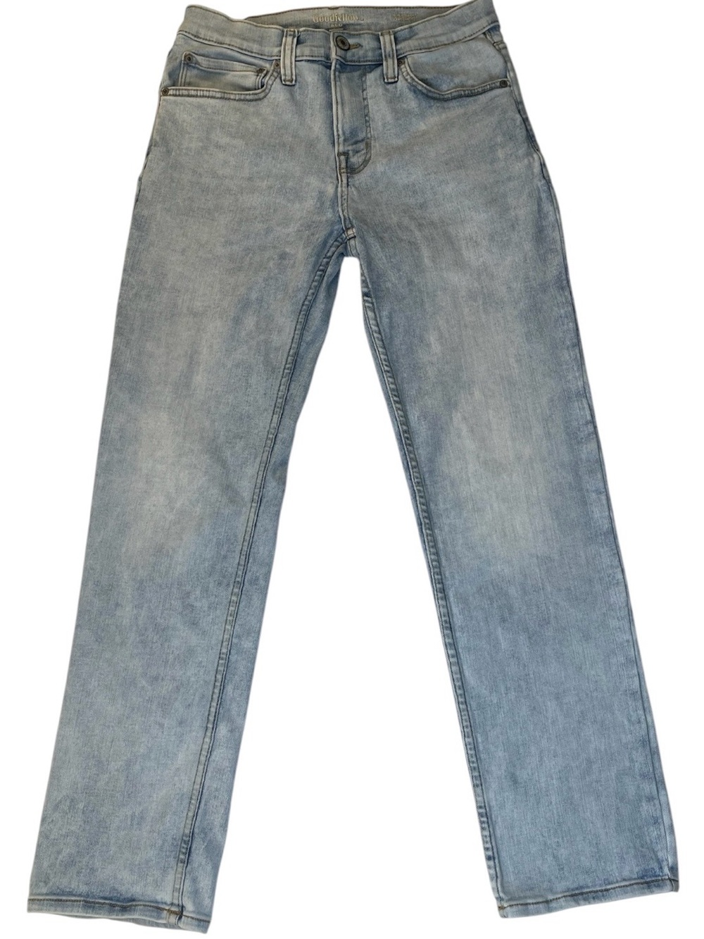Goodfellow & Co Total Flex light wash denim Slim Straight Fit Jeans Men’s 30x29